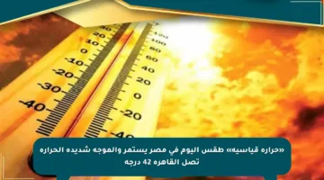 «حرارة قياسية» طقس اليوم في مصر يستمر والموجة شديدة الحرارة تصل القاهرة 42 درجة